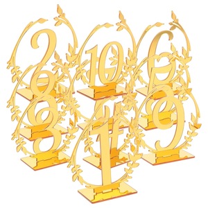 Honey And Sweetness Acrylic <b>Table</b> Number Gold Rose Gold Silver Instagram Style Wedding Party Place <b>Cards</b> - Product Image 2