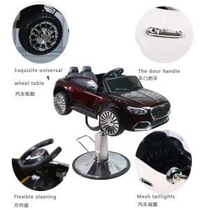 Saç salonu mobilyası modern çocuk berber koltuğu bebek karikatür sandalye araba berber araba sandalye çocuklar için - Product Image 5