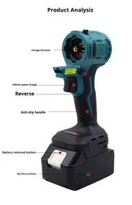 Elektrische multifunctionele draadloze boormachine set met lithium-ion accu, huishoudelijk, tuin, houtbewerking, universele combinatie set - Product Image 5