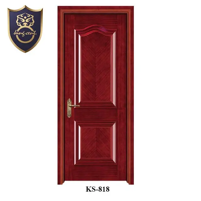 आंतरिक ठोस लकड़ी के पैनल दरवाजा अपार्टमेंट होटल के कमरे डिजाइन दरवाजा लाल सागौन सफेद बाहरी लकड़ी Lacquered दरवाजे