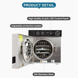 Fábrica personalizada OEM ODM 12L/18L/23L Clase B Autoclave Esterilizadores de vapor <span class=keywords><strong>3</strong></span> veces Esterilizar al vacío con impresora - Product Image 2