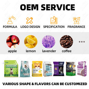 Özel etiket özelleştirme hızlı emilim doğal Mineral kil uzun ömürlü tazelik bentonit kedi kumu - Product Image 4