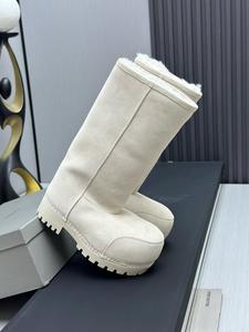 Botas de Nieve de Moda <span class=keywords><strong>con</strong></span> <span class=keywords><strong>Plataforma</strong></span>, Zapatos Cálidos de Algodón, Diseño de Cabeza Grande, Botas Largas para Mujer - Product Image 4