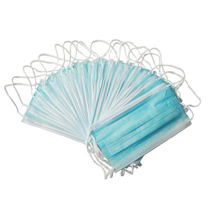 Penutup wajah sekali pakai, motif merah muda <span class=keywords><strong>3</strong></span> lapis, Respirator bersertifikasi EN149 dengan 95%/98%/99% BFE pola datar tipe I/II/IIR - Product Image 5