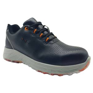 Precio de Fábrica al por Mayor 2026 Zapatos de Trabajo Antideslizantes con Suela de Gelatina Antipinchazos de Cuero Genuino Negro - Product Image 4