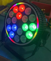 Luz LED Par para Fiestas y Bodas en Interiores, 18 Piezas, 8W RGBW 4 en 1, con Luz Auxiliar, para Discotecas y Escenarios