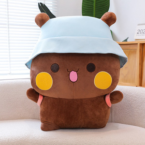 <b>Cute</b> Plush Toys Soft Rest Pillow Doll Room Decoration Plush Doll Cartoon <b>Bear</b> Animal Birthday Gift Soft Cotton Wholesale Dolls - Product Image 2