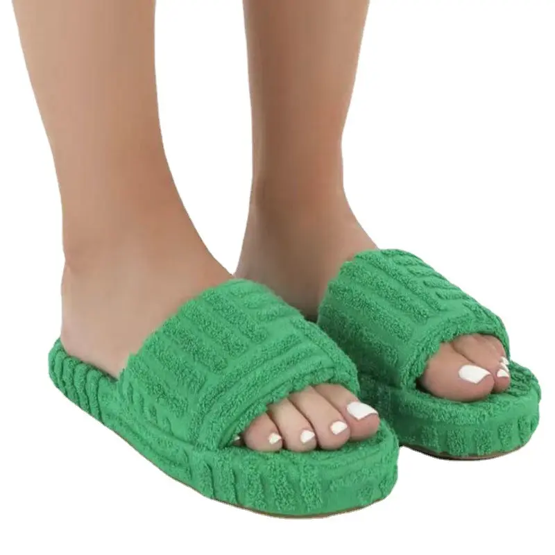Soft sole slippers for ladies non-slip female slippers 2021 spa unisex cotton new design home slippers woman