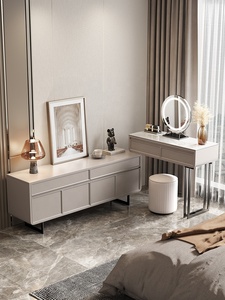 Coiffeuse pliante moderne <span class=keywords><strong>avec</strong></span> miroir, meuble de luxe, Table <span class=keywords><strong>Console</strong></span> et <span class=keywords><strong>tabouret</strong></span>, coiffeuse pour chambre à coucher - Product Image 2