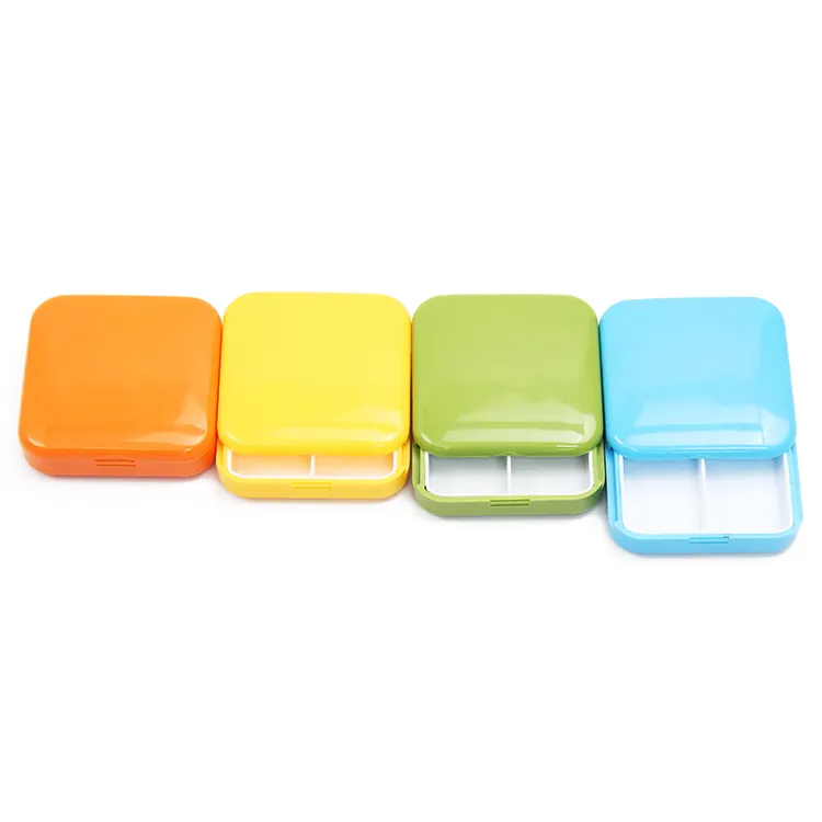 Stocked Custom Logo Medizin Kit Tablet Organizer Pillen box mit einfachem Druckknopf