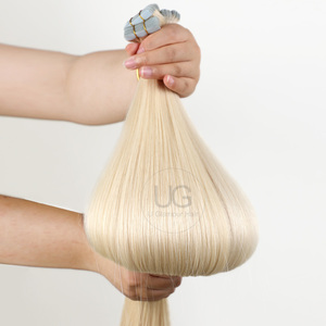 Uglamour bán buôn 100% Trinh Nữ Đôi rút ra thẳng vô hình con người tóc băng trong phần mở rộng sóng phong cách - Product Image 5