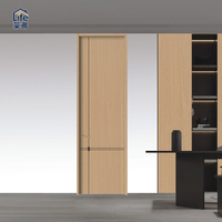Portes en bois de luxe pour résidences haut de gamme, portes intérieures modernes faciles à entretenir et écologiques pour chambre à coucher, cuisine, salon