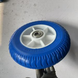 Ruedas Sólidas de 260x85mm con Espuma de PU, Llanta de Hierro, Rodamientos de Bolas Dobles, Capacidad de Carga de 100kg, Personalizables <span class=keywords><strong>para</strong></span> <span class=keywords><strong>Muebles</strong></span> OEM - Product Image 3