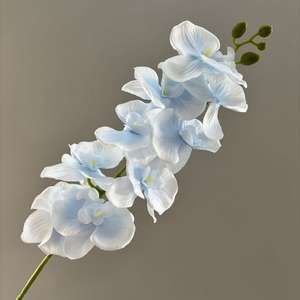 ดอกกล้วยไม้ซิมบิเดียมสีม่วงชมพู 9 หัว สัมผัสเหมือนจริง 3 มิติ ดอกไม้ประดิษฐ์จากผ้าไหม กล้วยไม้ฟาแลนนอปซิส ขายส่ง - Product Image 6