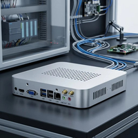 Nouveau Mini PC embarqué sans ventilateur YKR-J900 pour rail DIN, 4G SIM, WiFi, double LAN, Intel N305, DDR5, NVMe, RS232, GPIO, CAN Bus, pour le transport