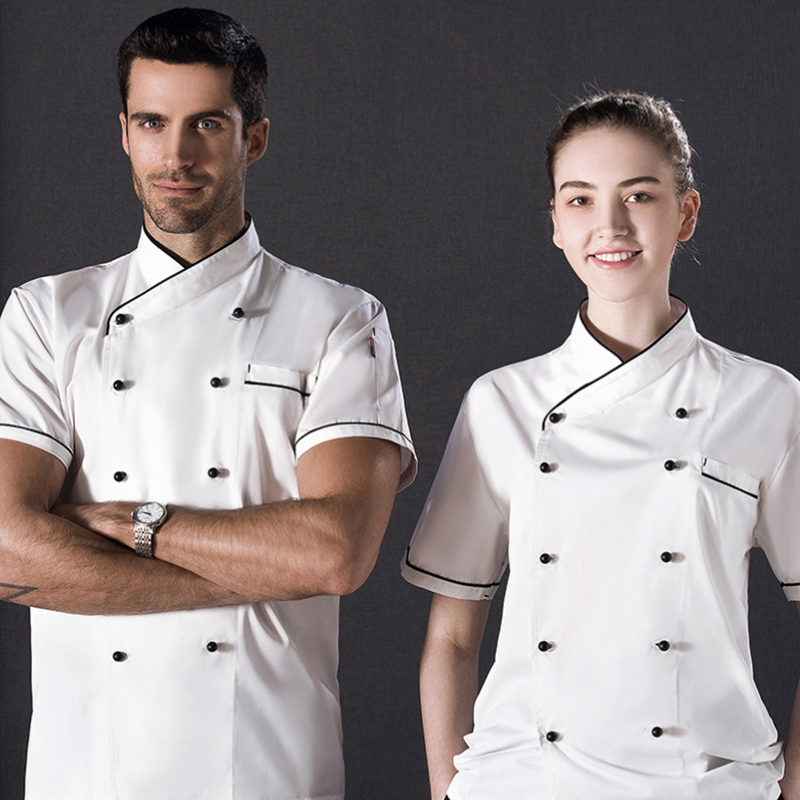 Профессиональная униформа для ресторана с длинными рукавами, пальто для шеф-повара, мужская куртка для кухни, кухни, пекарни, кафе, отеля, официанта, одежда для шеф-повара
