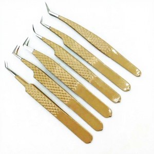 สินค้ามาใหม่ คีมคีบปลายแหลมป้องกันแม่เหล็ก Hooper Company รุ่น HAC-T0447 ทำจากสแตนเลส ขนาด 10 มม. ด้ามจับลายพีชแบร์ รับผลิตแบบ OEM ODM สำหรับต่อขนตา - Product Image 1