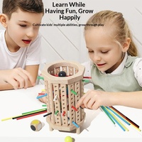 Jeu de logique en bois 3-en-1 pour l'éducation précoce des enfants, jeu de classification des couleurs par l'odeur, jouets Montessori pour bébés