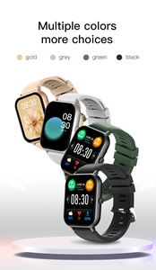 VZL54 1,83 pulgadas nueva tendencia plata smartwatch IP67 relojes inteligentes rectangular ritmo cardíaco hombres BT llamando deporte reloj inteligente - Product Image 6
