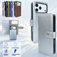 Coque OEM en PU mat floqué, estampage à chaud, style Ins, protection intégrale 360°, antichoc, avec rebord de caméra surélevé, surface lisse, sans support, pour 17/18 Pro Max