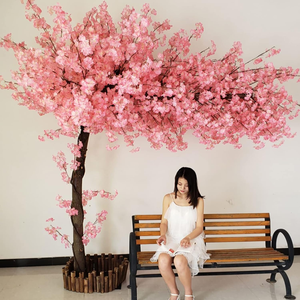 מותאם אישית עיצוב בעבודת יד סקורה מזויפת פרחים דובדבן מלאכותי פריחת עצים פרחים לקישוט חתונה - Product Image 2