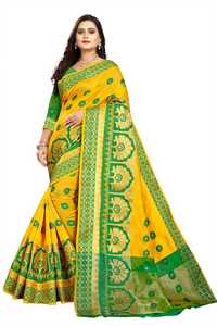 Kanjivaram seda Sari alfanumero - Product Image 2