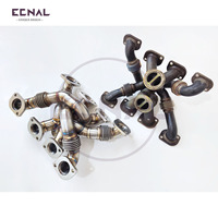 Colector de Escape de Acero Inoxidable de Alto Rendimiento Ecnal Valvetronic para BMW M850i G14 G15, Diseño de Doble Canal Cuatro en Uno