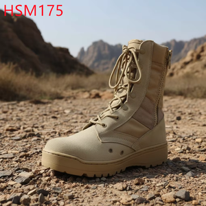 Bottes de combat en cuir LXG, modèle Hua Singh, <span class=keywords><strong>pour</strong></span> trekking tout-terrain, avec semelle anti-choc, imperméables, avec chaussettes intégrées, en vente HSM175 - Product Image 2