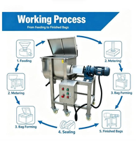 Mélangeur horizontal industriel automatique en acier inoxydable 304 pour poudres sèches, céréales, aliments pour animaux et matériaux en vrac