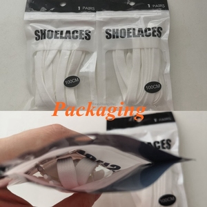 Wholesale Manufacturing Optional Length Cotton Polyester Flat <strong>Shoe</strong> Laces Custom Logo Printed Shoelaces - Product Image 6