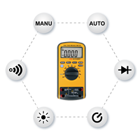 Multimètre numérique VA40 CAT IV à sélection automatique 1000V True RMS, testeur électrique NCV Hz Ohm Capacité Diode Continuité Rétroéclairage
