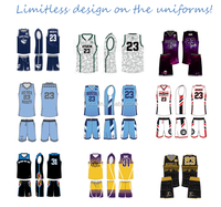 Großhandel Maßgeschneiderte Basketball-Trikot-Sets Atmungsaktives Netzgewebe Sublimation Umweltfreundlich Schnelltrocknend Feuchtigkeitsableitend Unisex Erwachsene
