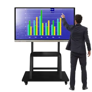 65 pollici education finger ir dello schermo di tocco elettronico tv digitale smart board lavagna interattiva portatile