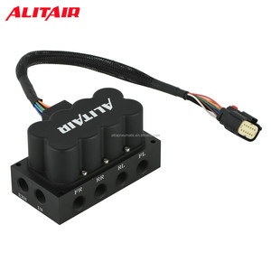 Kit de suspension pneumatique 12V Alitair Chine, collecteur Lowrider, commande de soupape AVUC4, système de suspension pneumatique, autres pièces de suspension - Product Image 2