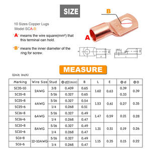 알루미늄 열 수축 버트 커넥터 구리 황동 방수 절연 압착 단자 전선 스플 라이스 압착 접합 - Product Image 5