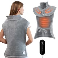 Coussin chauffant électrique personnalisé pour soulager les douleurs dorsales, thérapie par compresse chaude, coussin de massage pour le cou, les épaules, le dos, chauffe-corps, châle chauffant