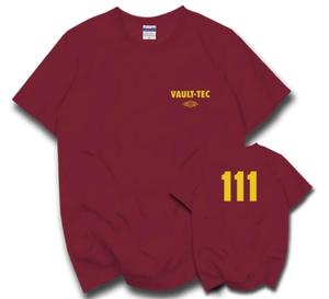 Camiseta Ecowalson Fallout Vault de algodón de colores sólidos con brazos cruzados para hombre, camiseta novedosa para hombre, camisetas personalizadas - Product Image 5