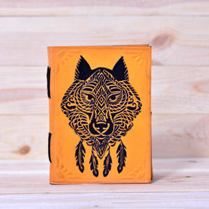 Wholesale Genuine Leather Notebook Vintage A5 <b>Journal</b> with Handmade Deckle Edge Paper Leather Diary <b>Writing</b> Planner Corporate - Product Image 1