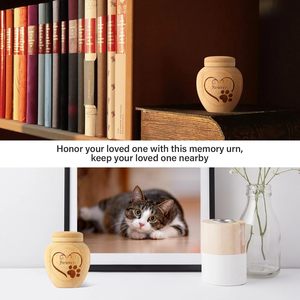 Wholesale Modern Wood Small Keepsake <b>Box</b> <b>for</b> Pet Fur or Hair Mini Dog Urns Animal <b>Ash</b> Biodegradable Eco-Friendly - Product Image 4