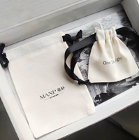 Sac à Bijoux Personnalisé en Toile de Coton Anti-Poussière avec Cordon de Serrage – Réutilisable, Portable, Écologique, Haute Qualité, Personnalisable