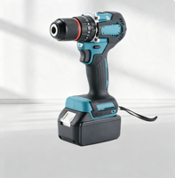 Ensemble de perceuse électrique sans fil sans balais multifonctionnelle, tournevis lithium-ion pour le perçage et le vissage du bois et du métal