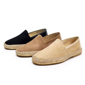 Espadrilles plates pour hommes, légères, antidérapantes, respirantes, en patchwork de peau de mouton, faciles à enfiler, pour le bureau et la carrière, directement de l'usine - Product Image 5