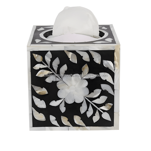 Porte-boîte à mouchoirs de qualité supérieure fabriqué en Inde pour voiture, bureau et maison, design élégant, coutures soignées disponibles - Product Image 3