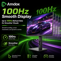 Monitor Gaming QHD de 23.8 Pulgadas con Panel IPS, Frecuencia de Actualización de 100Hz, Soporte HDR10, LCD de Alto Brillo para PC, Oficina y Escritorio