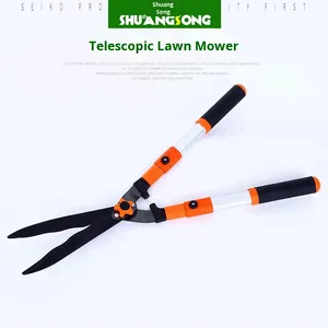 Cisailles à <span class=keywords><strong>gazon</strong></span> télescopiques manuelles d'usine de Source <span class=keywords><strong>avec</strong></span> poignée en aluminium pour l'élagage d'outils de jardinage Gadgets de cour de jardinage - Product Image 1