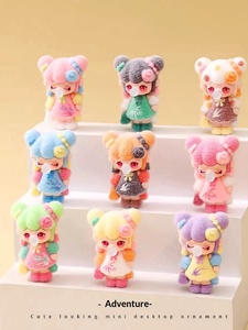 Figurine Nanci Bubble Girl mignonne à motifs, décorations de bureau de dessin animé, jouet tendance - Product Image 2