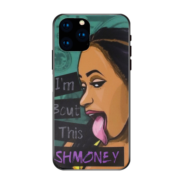Black Girl Telefon Kilifi Fundas Para Celular Biodegradable Accesorios Celulares Cute Cases Mobile Phone11 14 13 15 Accessories
