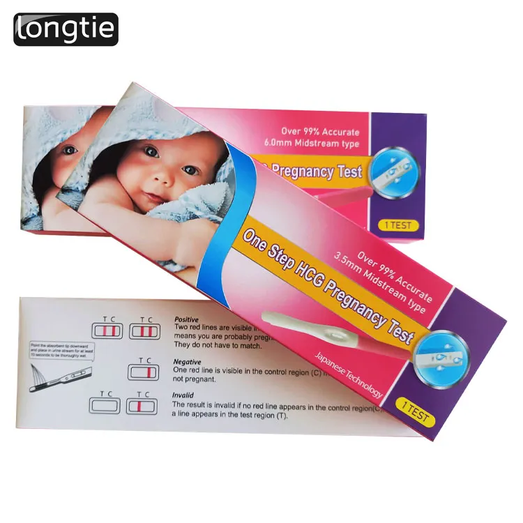 Lh kit de diagnóstico médico precoce de alta qualidade, fita de gravidez Ce Iso Hcg para teste de urina com kits domésticos