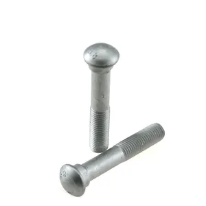 China Manufacture DIN5903-1 Dacromet Round Head Bolts With Oval Shoulder For Railway