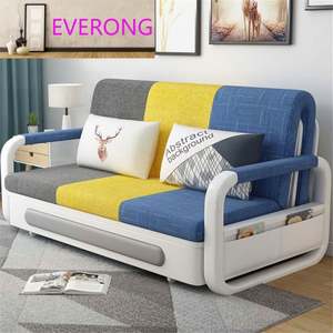 Canapé-lit pliable multifonctionnel et moderne pour petit appartement, avec rangement, à prix abordable - Product Image 5